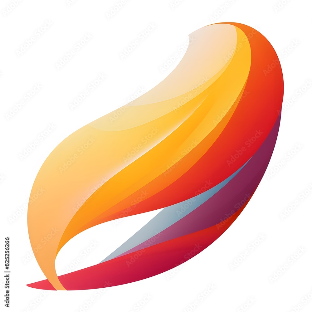 Abstract Swirl Logo with Gradient Colors Abstract Swirl Logo with Gradient Colors