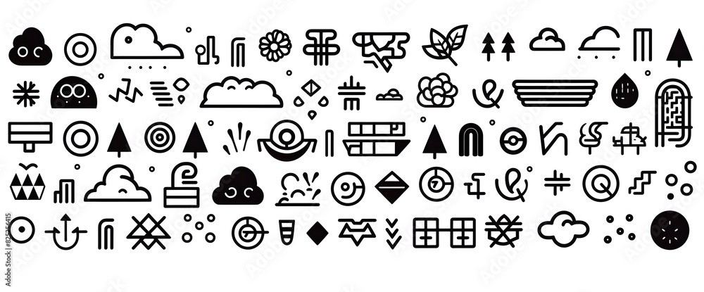 Collection of Minimalist Line Art Icons, Modern and Stylish Design Perfect for Contemporary and Creative Projects Collection of Minimalist Line Art Icons, Modern and Stylish Design Perfect for Contemporary and Creative Projects