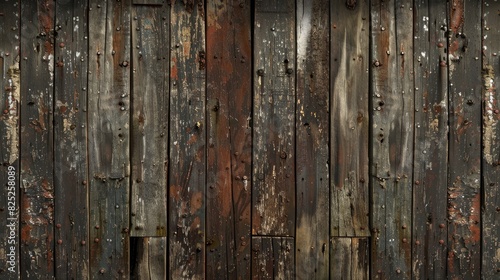 Old wooden panels employed as a backdrop