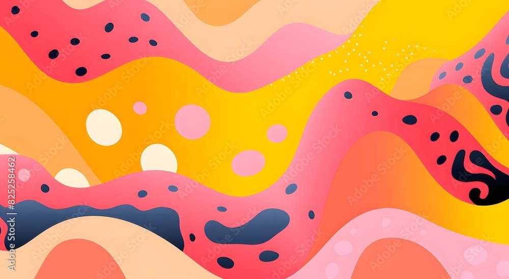 Vibrant Abstract Waves - Dynamic Modern Art Vibrant Abstract Waves - Dynamic Modern Art
