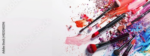 make-up background, cosmetic background, copy space, place for text