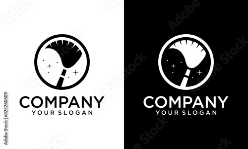 Creative circle Cleaning service - vector business logo template concept illustration. Wash household sign. Graphic design element.