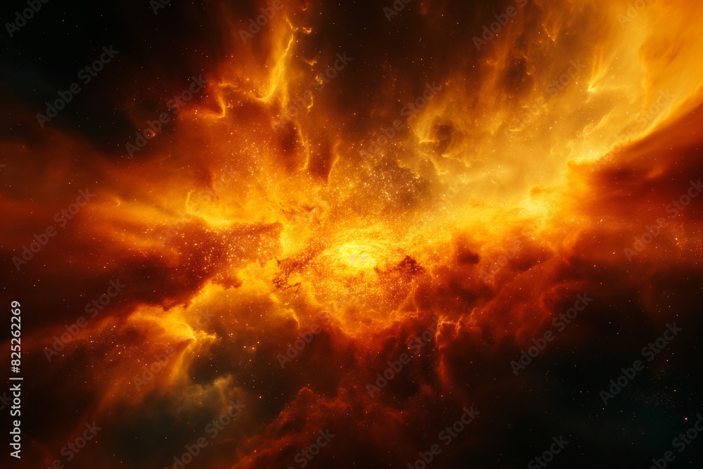 fire in the night Massive Sunburst Colliding with Earth: A Visual Exploration, fire background