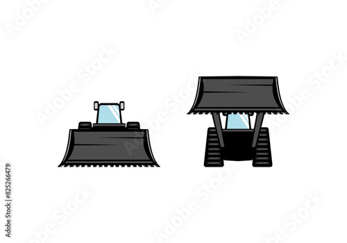 Skid Steer Bucket Design Illustration vector eps format , suitable for your design needs, logo, illustration, animation, etc.