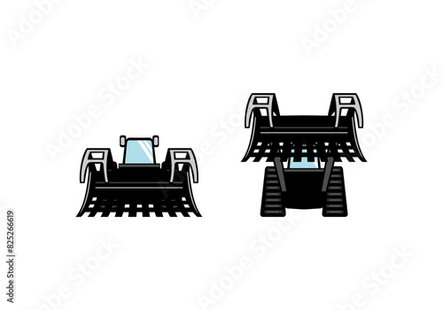 Skid Steer Grapple Design Illustration vector eps format , suitable for your design needs, logo, illustration, animation, etc.