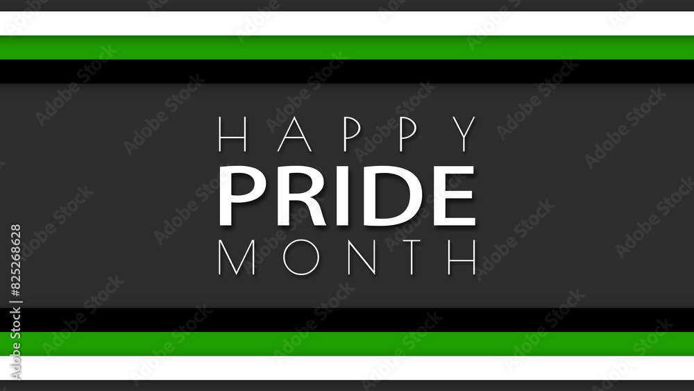 Happy Pride Month Neutrois Pride Flag Horizontal Frame Background Happy Pride Month Neutrois Pride Flag Horizontal Frame Background