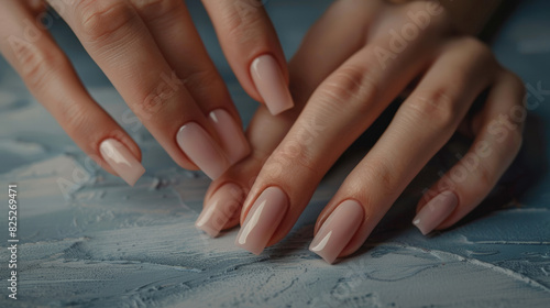 female hands with manicure closeup