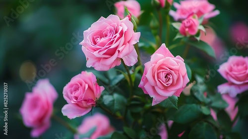 Beautiful and Fresh Bunch of Pink Rose Flower with Shades © Emma