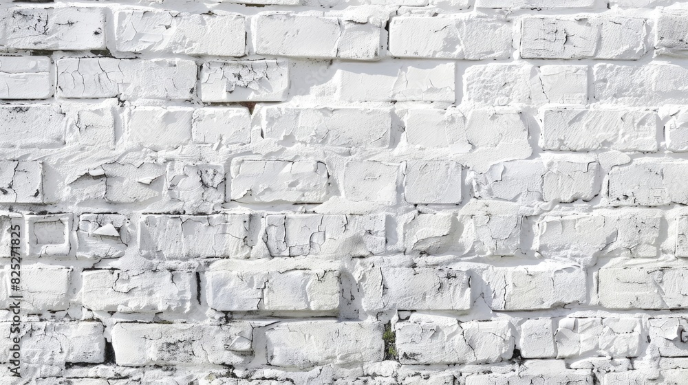 Fototapeta premium Whitewashed brick wall