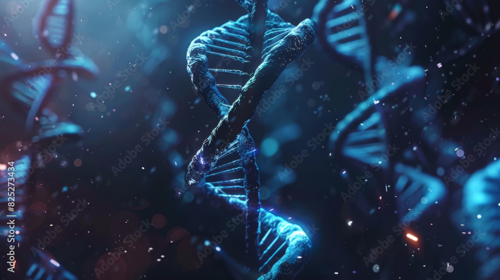 Fototapeta premium dna, gene background, helix