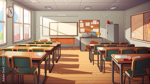 Contemporary Classroom Interior Design © bharath