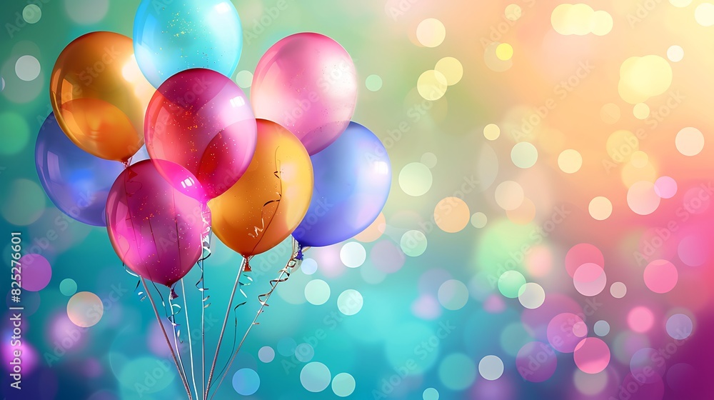 Party Background With Balloons Party Background With Balloons