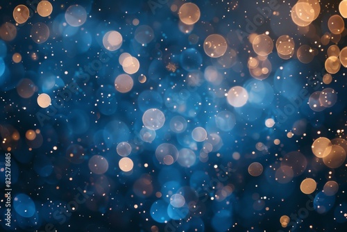 Abstract Bokeh Lights Background, Festive Holiday Concept