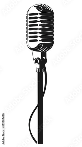 Microphone silhouette