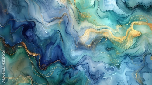 Panoramic view of an abstract watercolor texture