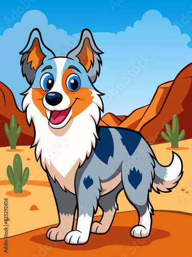 vector illustration of dog