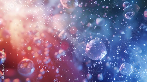 Wallpaper Mural A scene of a particle sleet, with a background of particles of matter and energy Torontodigital.ca