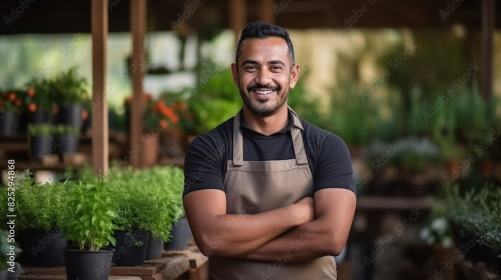 indian farmer standing at vegetables greenhouse. indian farmer standing at vegetables greenhouse.