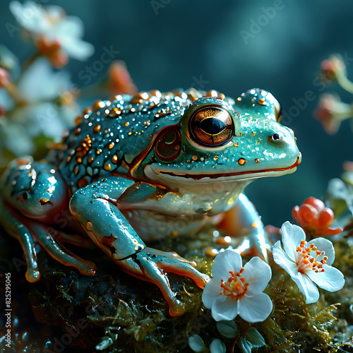 frog on a leaf © MARIAM