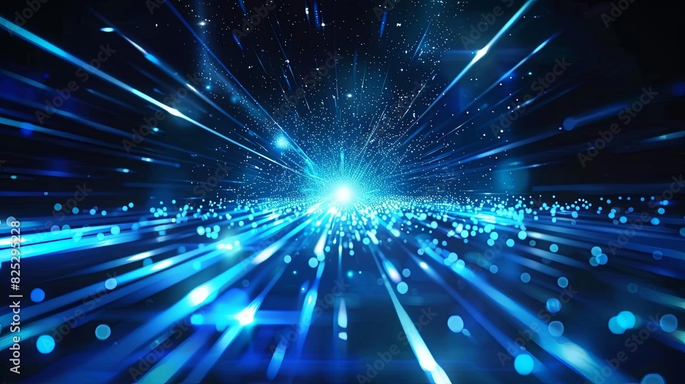 futuristic blue abstract background with glowing light speed technology concept digital art futuristic blue abstract background with glowing light speed technology concept digital art