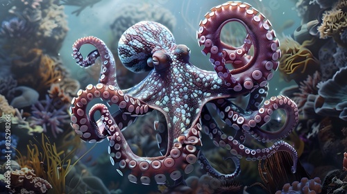 Wallpaper Mural Underwater fish nature animal illustration water reef background. Torontodigital.ca