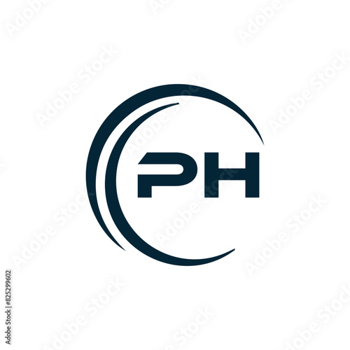 Free Download PH logo. P H design. White PH letter. PH, P H letter logo design. P H letter logo design in FIVE, FOUR, THREE, style. letter logo set in one artboard. P H letter logo vector design. - GFXLoad