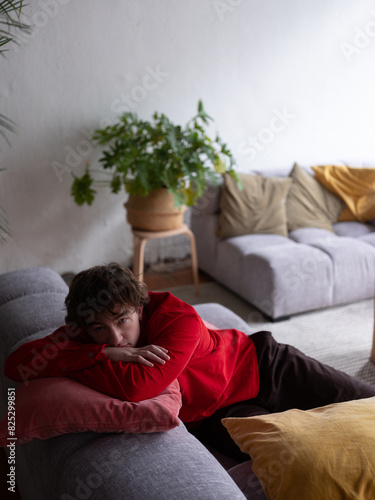 Young Man mulling around