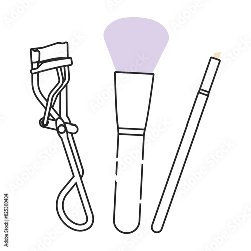 Makeup skin care Colored icon pack