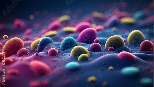 abstract microscopic bacteria background photo