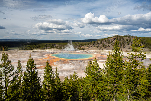 Grand Prismatic Spring steaming