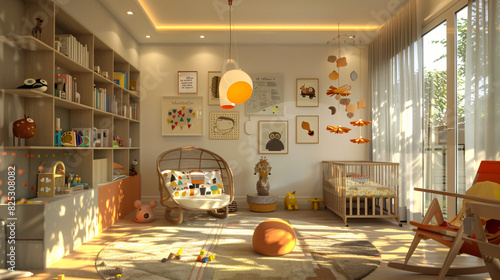 collection of interior,children room,Warm, smoothing tones photo