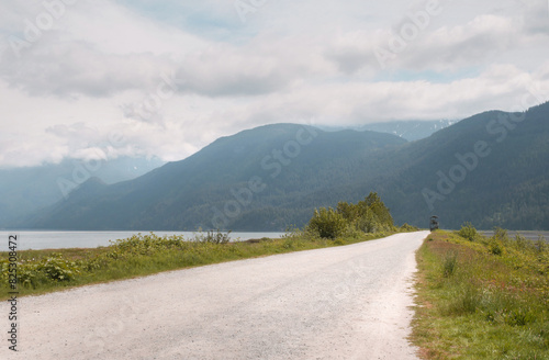 Grant Narrows Regional Park during a spring season in Pitt Meadows, British Columbia, Canada photo