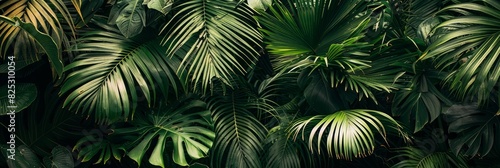 A large group of green leaves on a wall  gently moving in the breeze  creating a dynamic and lively scene