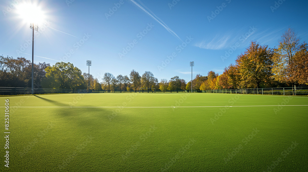 lacrosse field on a sunny day lacrosse field on a sunny day