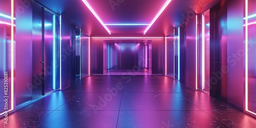 contemporary neon interior