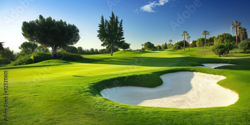 golf course on a sunny day