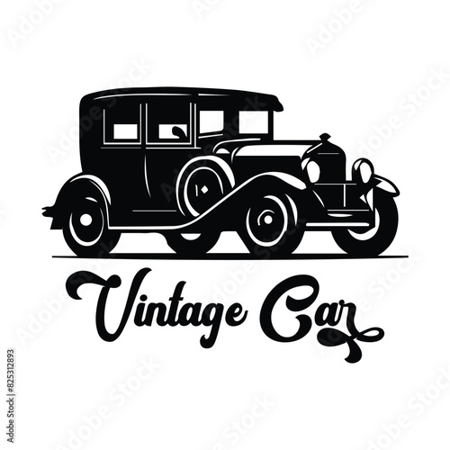 Retro Car Vector Art: High-Quality Antique Automobile Illustrations