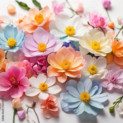 Free Photo New Flower bouquet colorful close up of flower background for wallpaper