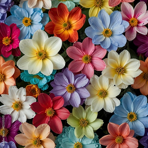 Free Photo New Flower bouquet colorful close up of flower background for wallpaper