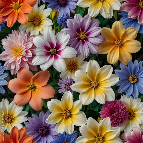 Free Photo New Flower bouquet colorful close up of flower background for wallpaper © Graphic Leading 
