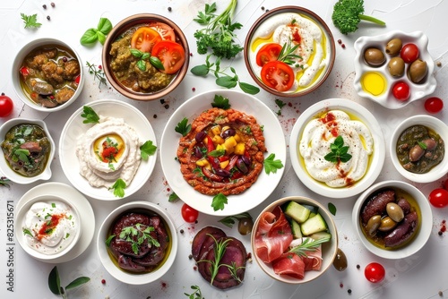 Mediterranean and Spanish Delights - A Vibrant Mezze and Tapas Spread for Social Gathering