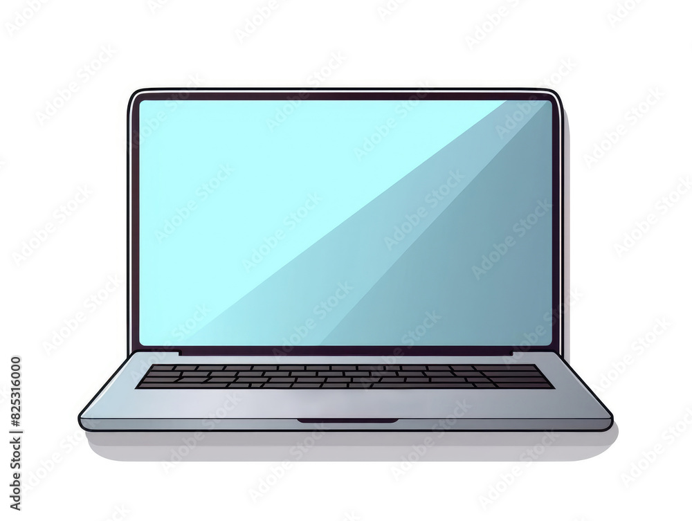 Laptop illustration isolated on white background Laptop illustration isolated on white background