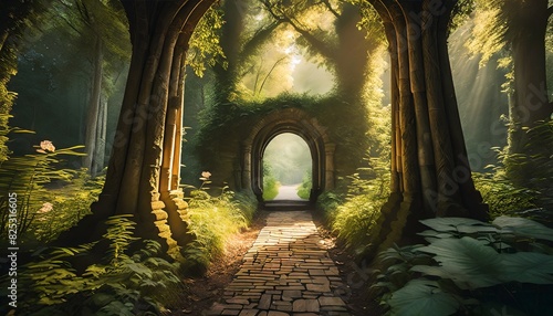 tunnel in the forest