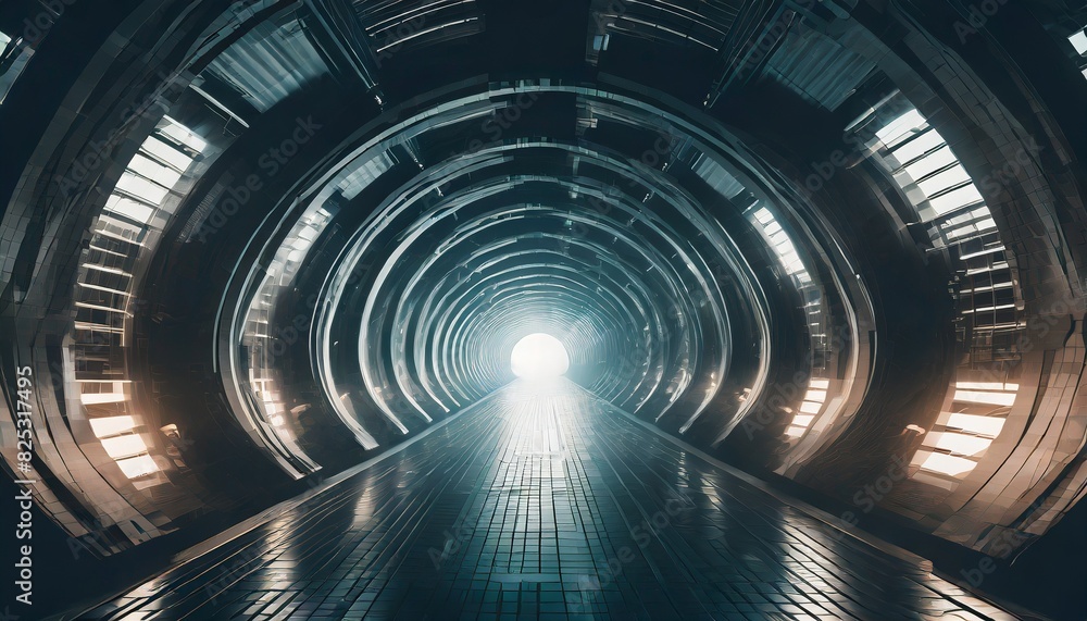 Naklejka premium tunnel of light