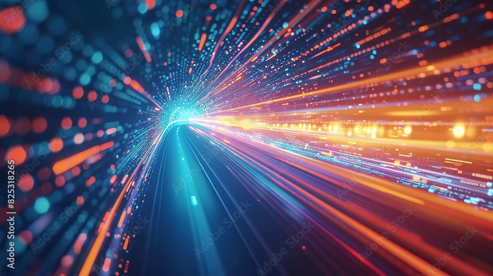 Abstract technology background showcasing high speed global data transfer, ultra-fast broadband connections, digital explosion, and cyber tech motion. Abstract technology background showcasing high speed global data transfer, ultra-fast broadband connections, digital explosion, and cyber tech motion.