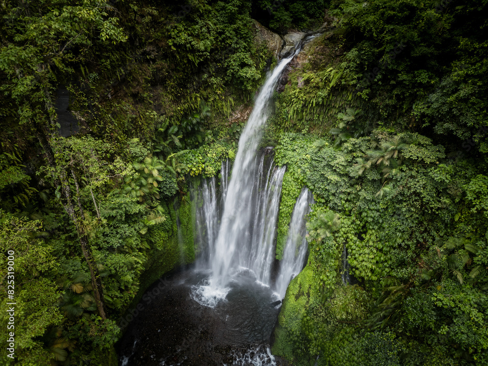 Waterfall in Lombok, Indonesia Waterfall in Lombok, Indonesia
