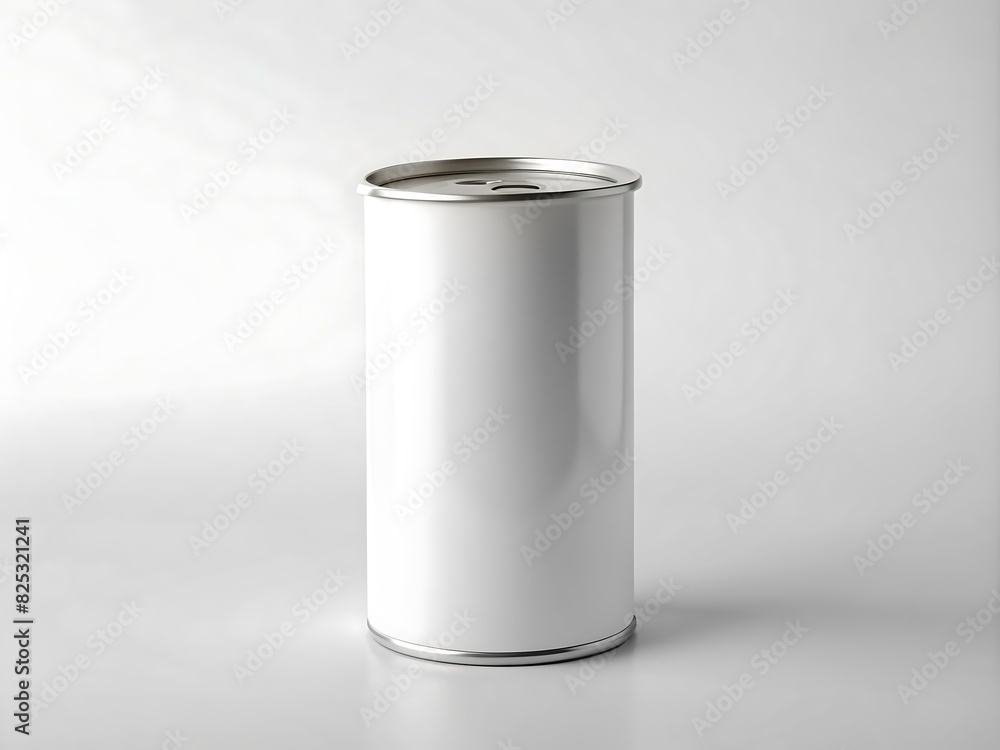 Front view of soda can with empty space for mockup design Front view of soda can with empty space for mockup design