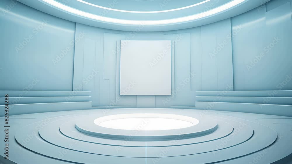 podium Futuristic showcase with platform for product displaying. Empty modern stage display. Seamless looping motion design. Video animation Ultra HD 4K 3840x2160
podium Futuristic showcase with platform for product displaying. Empty modern stage display. Seamless looping motion design. Video animation Ultra HD 4K 3840x2160