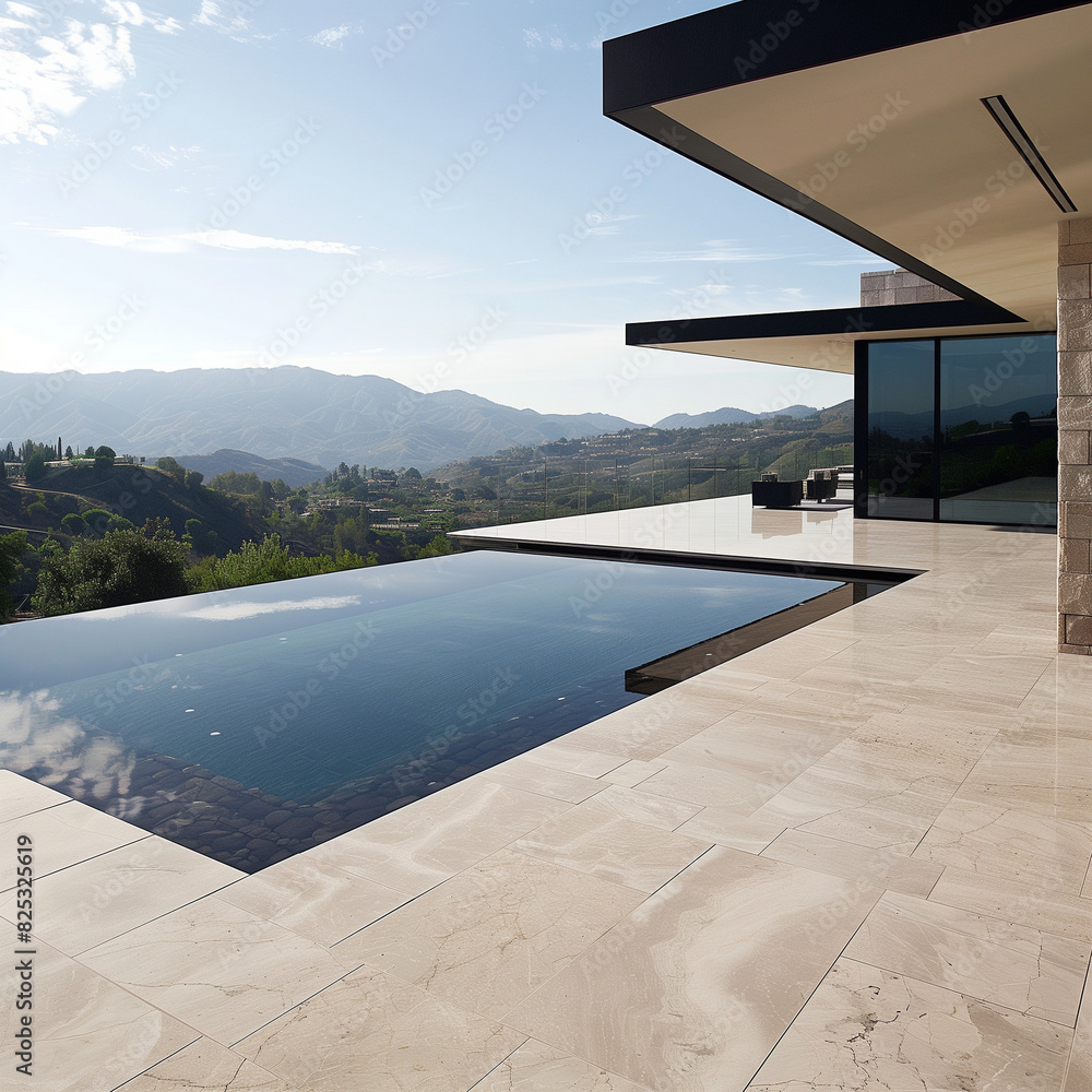 Minimalist Villa Perched on a Serene Hillside with Panoramic Views