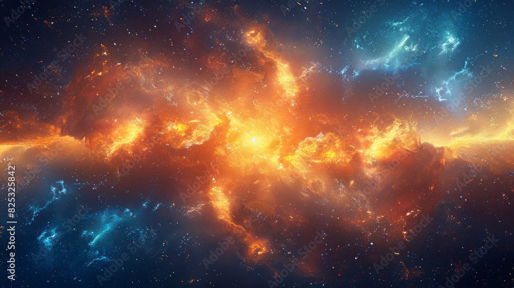 Obraz premium an image of the cosmos as imagined by a wise sage and astrologer.generative ai